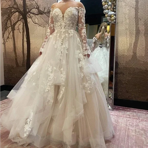 Womens Clothing Calvin Klein Lace Bell Sleeve Sheath Dress Sleeve